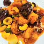 陳家私菜 - 海老のピリ辛痺れ甘酢炒め