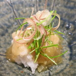 日本料理 みや  - 26年5月　淡路鱧、茄子　梅と蜂蜜ゼリー