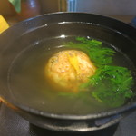 日本料理 みや  - 26年5月　穴子真薯椀　山葵菜