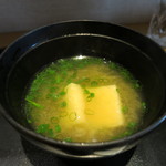 日本料理 みや  - 26年5月　京揚げとトロ昆布の味噌汁