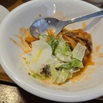 キッチン ブルー グローブ - サラダをワンプレート