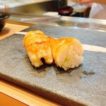 浅草寿司場 ひなと丸  - 蒸しエビ