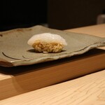 鮨 菜とい - アオリイカ（切り方スゴイ、旨し◎）