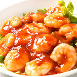 上海料理 縁來家 - エビチリ