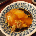 浅草 天彩 - 玉子天、中から半熟の黄身