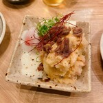 キツネ日和 - 半熟卵とアンチョビのポテサラ