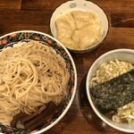 奈つやの中華そば - 奈つやのモチモチ雲呑つけそば　1,200円