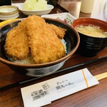 とんかつ政ちゃん - にいがた三昧セット(タレカツ丼、のっぺ、かきのもと、みそ汁、笹団子アイス）1991円