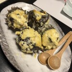 料理工房たなか - サザエタルタルソース焼　メッチャうまい★