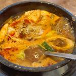 焼肉 黄金の牛 - カルビスープ