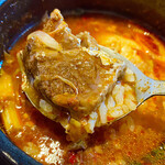 焼肉 黄金の牛 - ごはんを入れると最高！