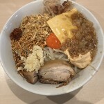 ラーメン 鷹の目 - ハイマウントまぜそば1300円全マシ