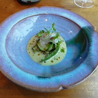 Restaurant Re: - 剣先烏賊素麺　自家製グリーンカレーとライムの風味で