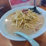ニューラーメンショップ主水 花棒曳舟店 - ネギラーメン（並）￥９００－