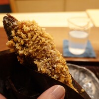 鎌倉 北じま - 子持ち鮎のおかき揚げ