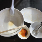 自家製麺 名無し - 完食です♪