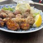 どたぬき - 砂ずりにんにく塩炒め 450円