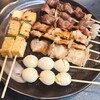 戦国焼鳥 家康 - バラ、ズリ、うずら玉子、厚揚げ（塩）♪