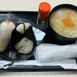 おにぎりのありんこ - 「めんたいこ（レギュラー）」350円
「こんぶ（レギュラー）」280円
「とん汁（レギュラー）」410円