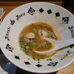 NIBOSHI MANIA - クルマエビチーノの底に残ったスープ