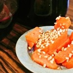 西新井 生ハム nibu - 燻製たらこ　300円