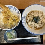 福はら - サラリーマンセット(冷たいそば)@680円