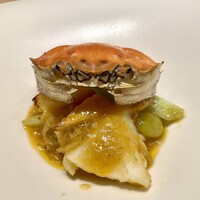 中国料理 礼華 四君子草 - 蟹醬炒魷魚　イカと季節野菜の上海蟹味噌炒