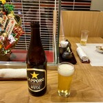 入谷鬼子母神門前のだや - 黒ラベルで、カンパーイ