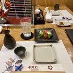 入谷鬼子母神門前のだや - 熱燗と一緒にお水も、持って来てくれました^_^