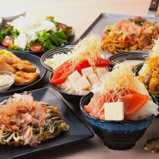 人気のもんじゃや鉄板焼きを楽しめるおすすめコース