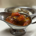 かれーの店 うどん  - 焼きトマト