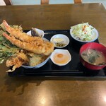 和食 すずき - "大海老天丼定食"1,300円♪