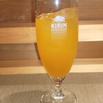 寿し芳 - オレンジジュース。