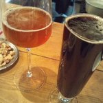 CRAFT BEER BAR IBREW - はこだてビールの社長のビールとノースアイランドのコリアンダーブラックだよ。