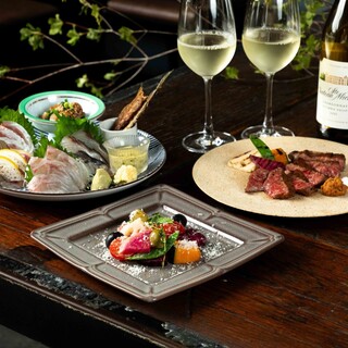地元神奈川の誇れる、美味しい鮮魚と旬野菜の素材を活かした料理