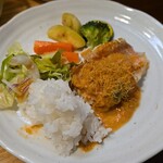 キッチン ブルー グローブ - ワンプレートへ