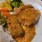 キッチン ブルー グローブ - ポワレをカット