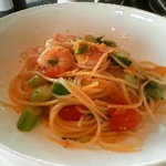 フォーティーファイブ - 海老・カラスミ・季節野菜のペペロンチーノ