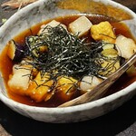 和食厨房 ゆず - カマンベールチーズと茄子とお餅の揚げ出し