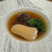 中国薬膳料理 星福 - アガリクス茸入り鮑となまこのウスターソース掛け
