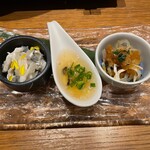 Marusanya 福井片町 - 前菜三品