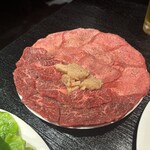 中目黒 大衆焼肉 暴飲暴食 - タン、サガリ、ミノ3種類(2人前)