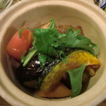 実身美 sangmi サンミ - メインのフライ野菜添え