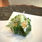 司 - 雲丹の大葉巻き