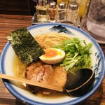AFURI - ゆず塩ラーメン１２９０円
      手もみ麺➕１５０円   計１４４０円