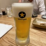 わら焼 鉄板焼 いやさか - 生ビール