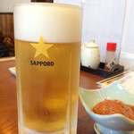 いけす料理 あき - 冷えてます 塩辛がお供