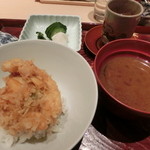 てんぷら 近藤 - 〆のかき揚げ丼