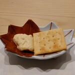 おたる政寿司 - 先付け／チーズ豆腐