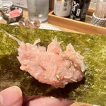 吟醸マグロ - 何とも言えない食感で美味！